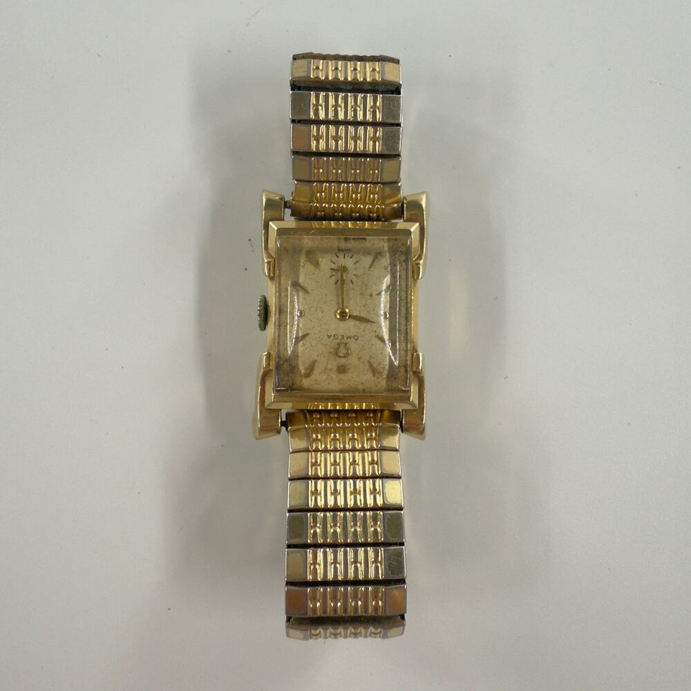 Omega Manual Wind Solid 14K Gold 24mm Men’s Watch – Vintage Swiss Made